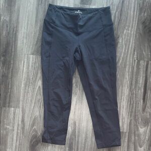 Athleta Black High-Waist Crop Leggings